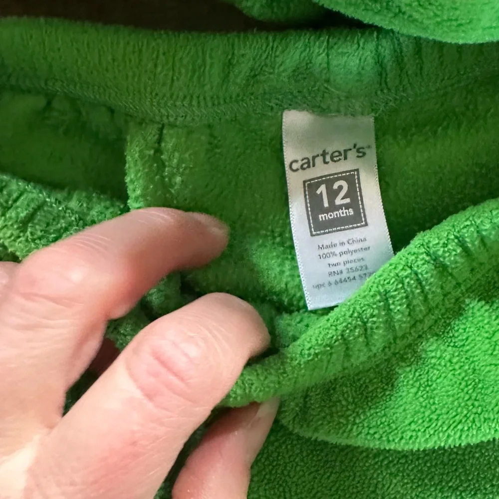 Carter’s Dinosaur fleece costume with pants 12 month